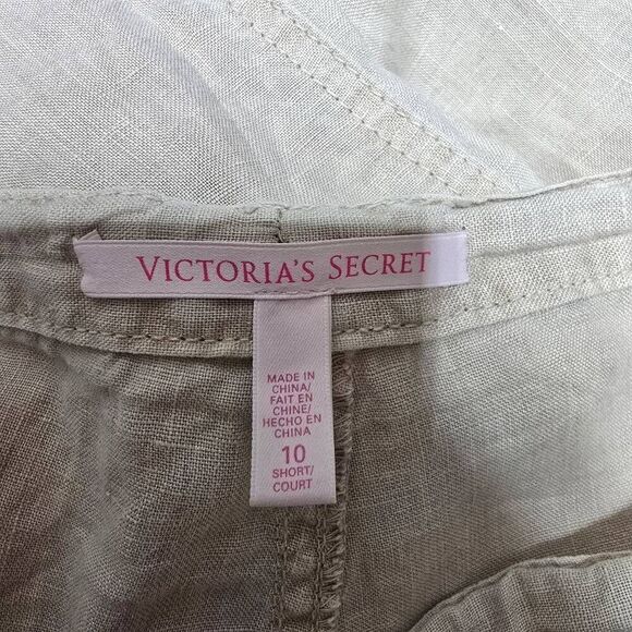 Victoria's Secret Khaki Tan Linen Pants - Picture 3 of 4